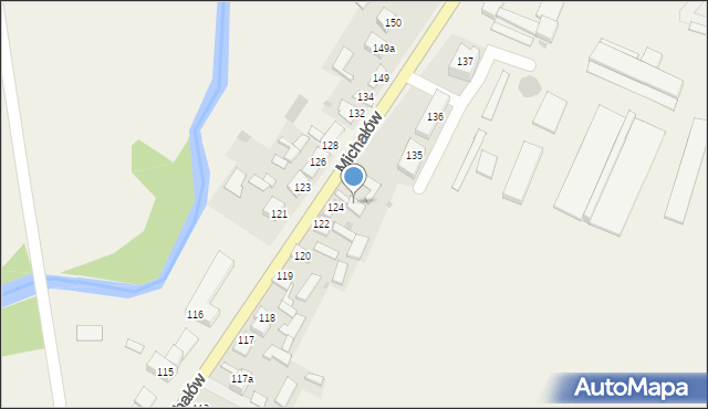 Michałów, Michałów, 127, mapa Michałów