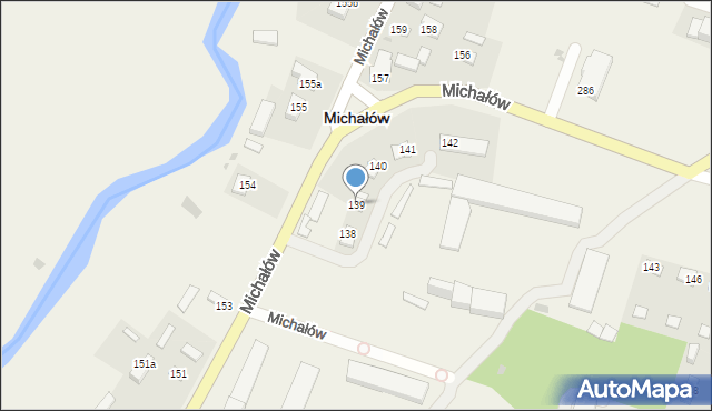 Michałów, Michałów, 139, mapa Michałów