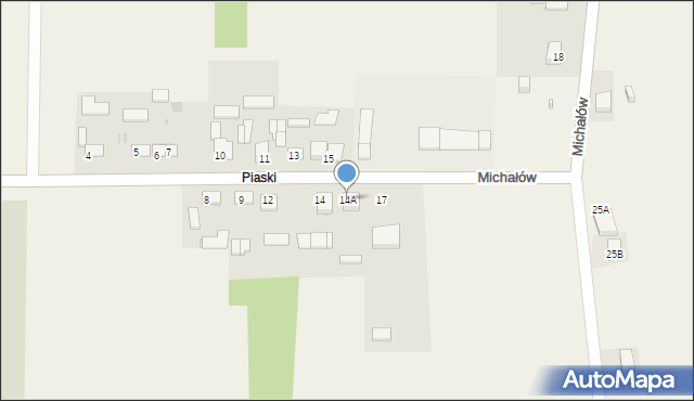 Michałów, Michałów, 14A, mapa Michałów