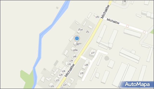 Michałów, Michałów, 150, mapa Michałów