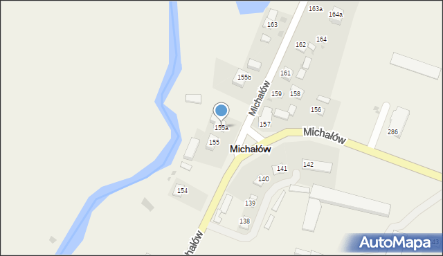 Michałów, Michałów, 155a, mapa Michałów