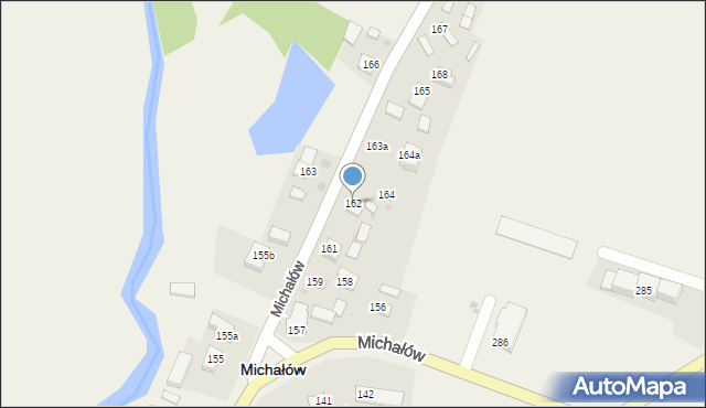 Michałów, Michałów, 162, mapa Michałów