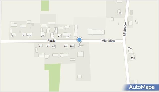 Michałów, Michałów, 17, mapa Michałów