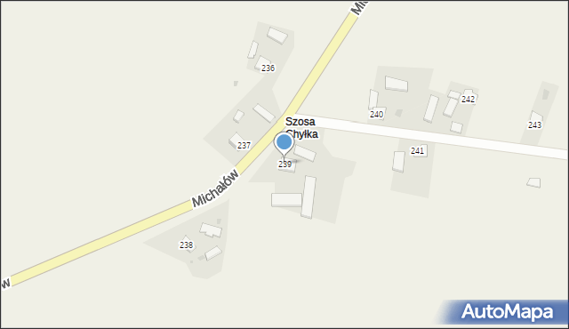 Michałów, Michałów, 239, mapa Michałów