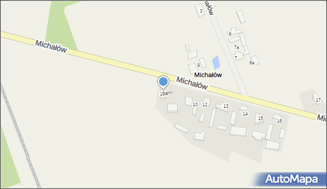Michałów, Michałów, 10A, mapa Michałów