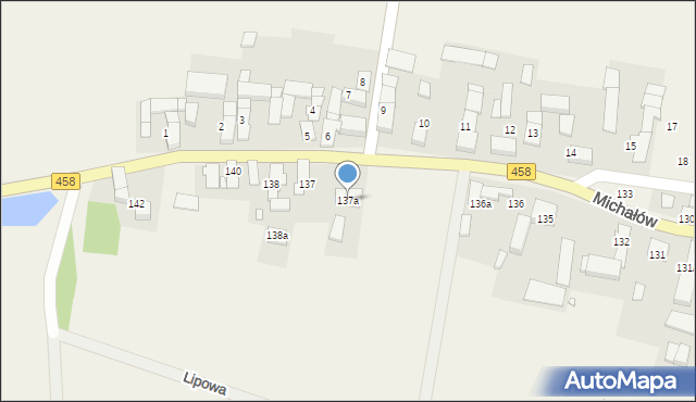 Michałów, Michałów, 137a, mapa Michałów