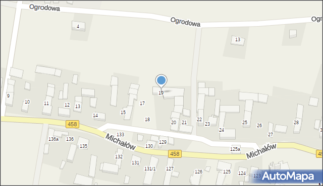 Michałów, Michałów, 19, mapa Michałów