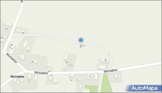 Michałów, Michałów, 22, mapa Michałów