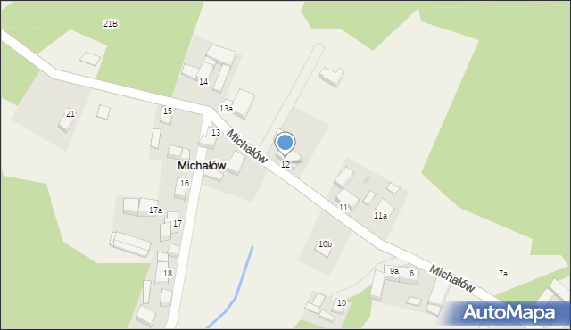 Michałów, Michałów, 12, mapa Michałów