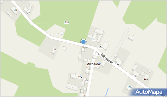 Michałów, Michałów, 15, mapa Michałów