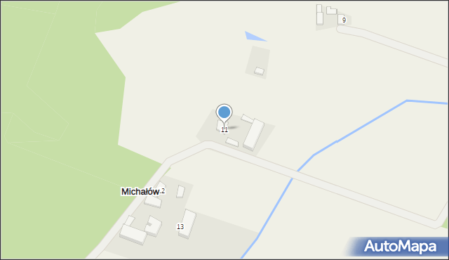 Michałów, Michałów, 11, mapa Michałów