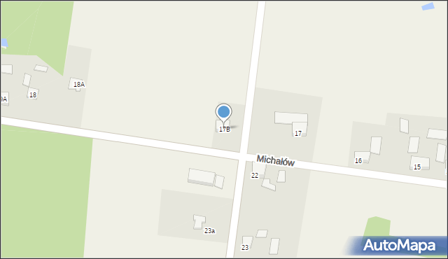 Michałów, Michałów, 17B, mapa Michałów