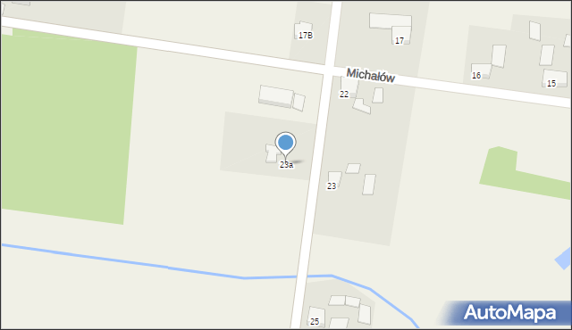 Michałów, Michałów, 23a, mapa Michałów