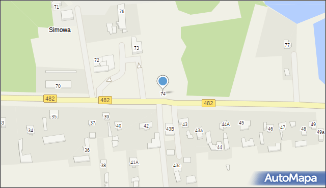 Michałów, Michałów, 74, mapa Michałów