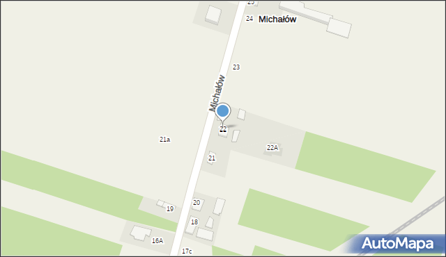 Michałów, Michałów, 22, mapa Michałów