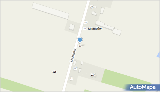 Michałów, Michałów, 23, mapa Michałów