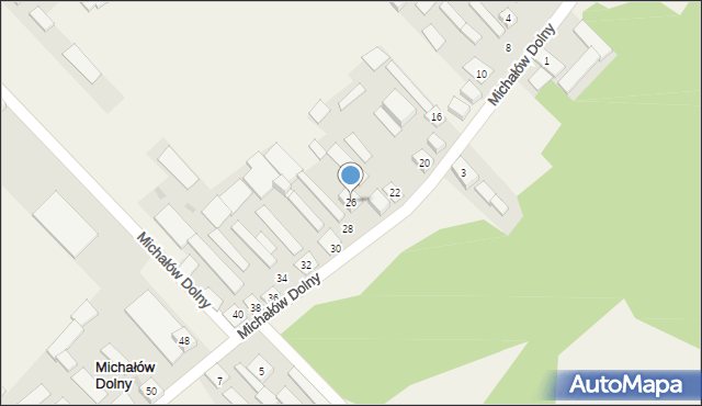 Michałów Dolny, Michałów Dolny, 26, mapa Michałów Dolny