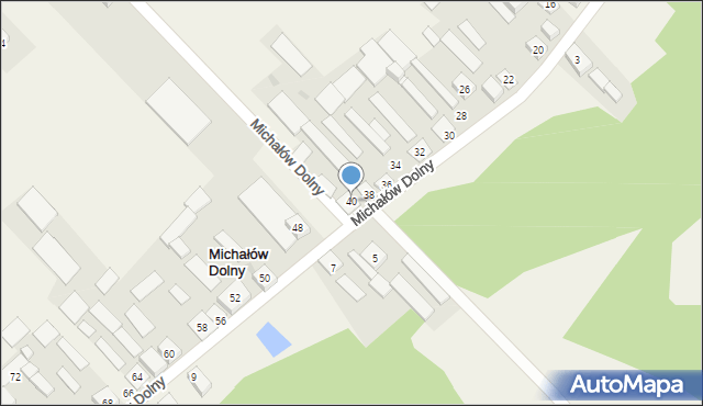 Michałów Dolny, Michałów Dolny, 40, mapa Michałów Dolny