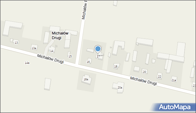 Michałów Drugi, Michałów Drugi, 17, mapa Michałów Drugi