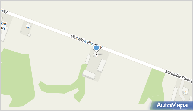 Michałów Drugi, Michałów Pierwszy, 3, mapa Michałów Drugi