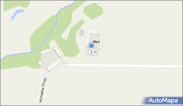 Michałów Drugi, Michałów Pierwszy, 6, mapa Michałów Drugi