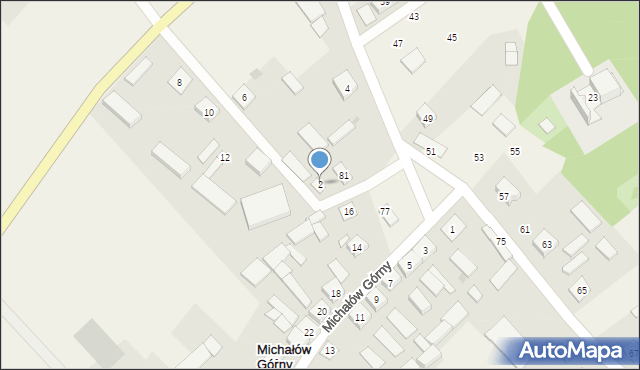Michałów Górny, Michałów Górny, 2, mapa Michałów Górny