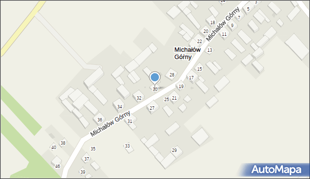 Michałów Górny, Michałów Górny, 30, mapa Michałów Górny