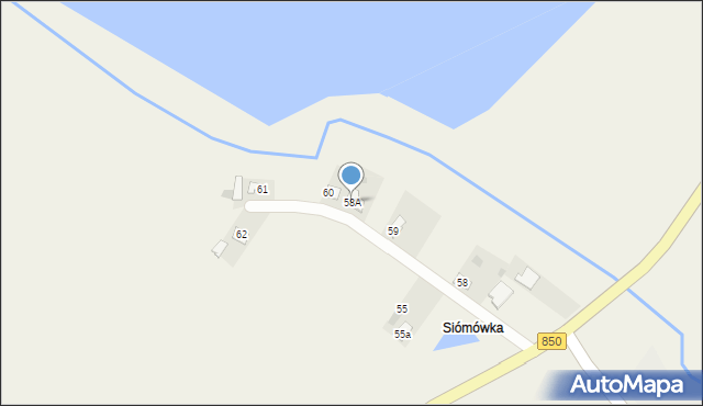 Michalów-Kolonia, Michalów-Kolonia, 58A, mapa Michalów-Kolonia