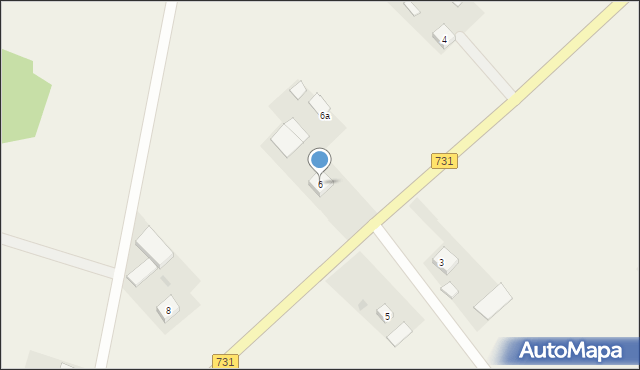 Michałów-Parcele, Michałów-Parcele, 6, mapa Michałów-Parcele