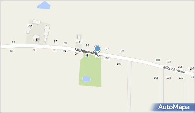 Michałówek, Michałowska, 100, mapa Michałówek