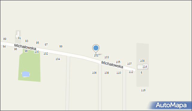 Michałówek, Michałowska, 101, mapa Michałówek