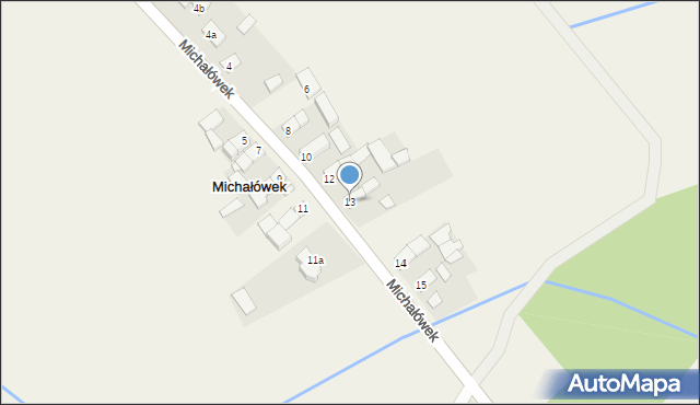 Michałówek, Michałówek, 13, mapa Michałówek