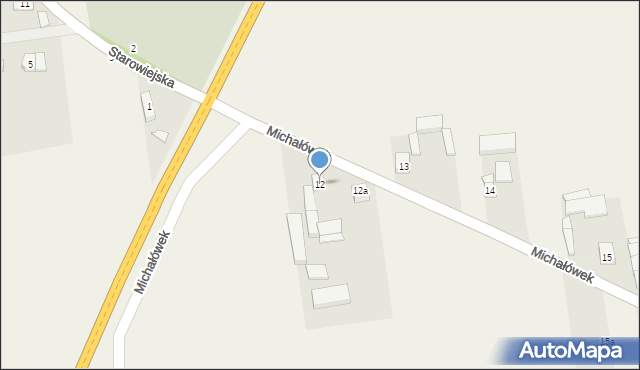 Michałówek, Michałówek, 12, mapa Michałówek