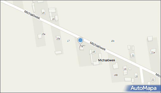 Michałówek, Michałówek, 17a, mapa Michałówek