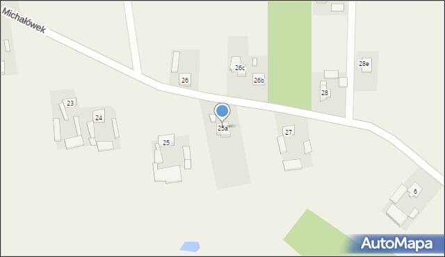 Michałówek, Michałówek, 25a, mapa Michałówek