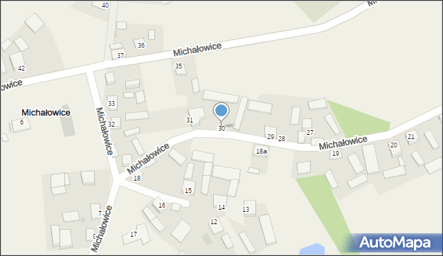 Michałowice, Michałowice, 30, mapa Michałowice