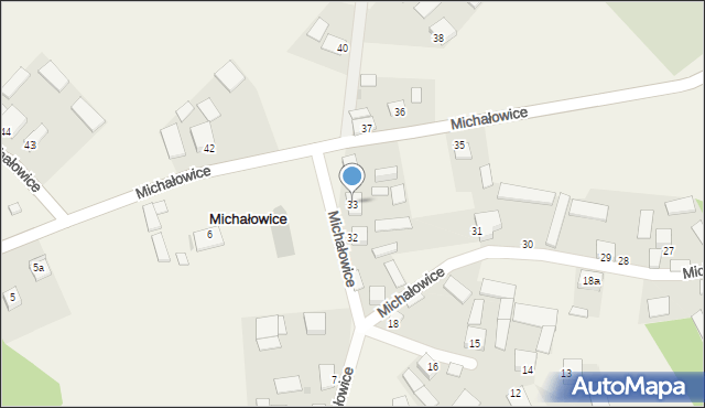 Michałowice, Michałowice, 33, mapa Michałowice