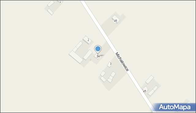 Michałowice, Michałowice, 3A, mapa Michałowice