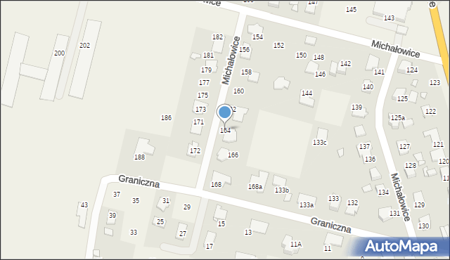 Michałowice, Michałowice, 164, mapa Michałowice