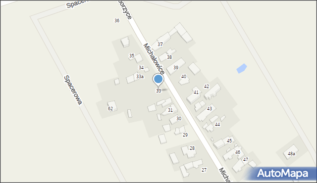 Michałowice, Michałowice, 33, mapa Michałowice