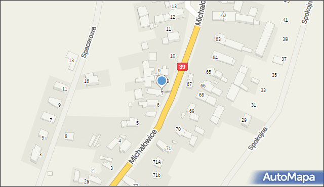 Michałowice, Michałowice, 7, mapa Michałowice
