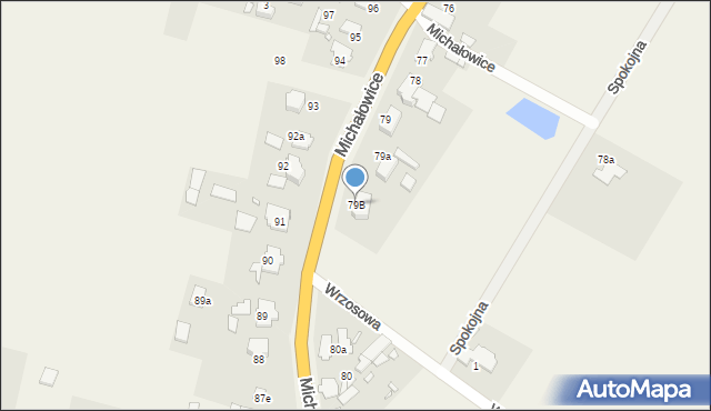 Michałowice, Michałowice, 79B, mapa Michałowice