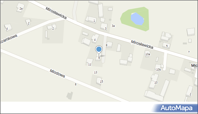 Michałowice, Mirosławicka, 6, mapa Michałowice