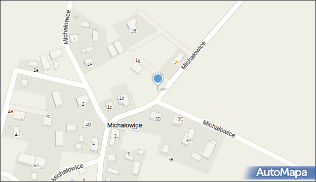 Michałowice, Michałowice, 1f, mapa Michałowice