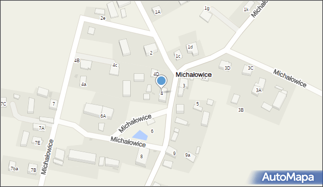 Michałowice, Michałowice, 4, mapa Michałowice