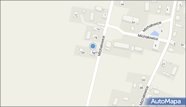 Michałowice, Michałowice, 7B, mapa Michałowice