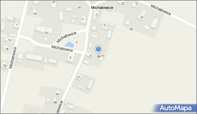 Michałowice, Michałowice, 9a, mapa Michałowice