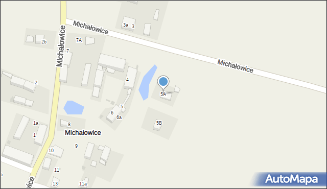 Michałowice, Michałowice, 5A, mapa Michałowice