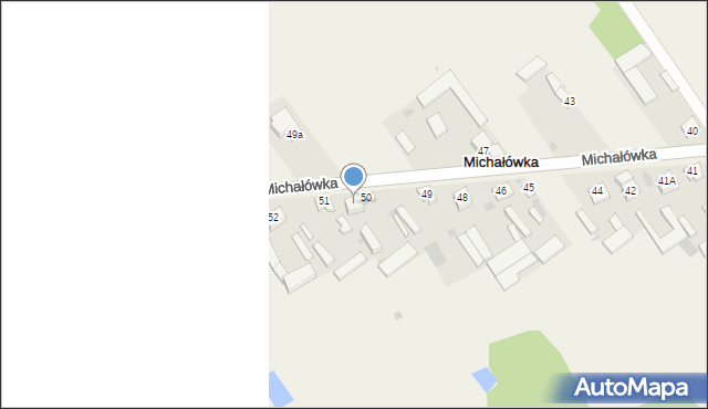 Michałówka, Michałówka, 50A, mapa Michałówka