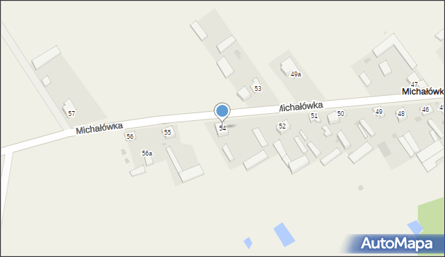 Michałówka, Michałówka, 54, mapa Michałówka